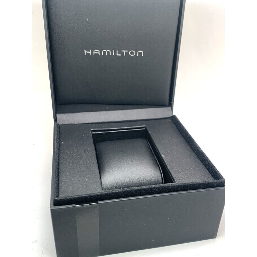 Hamilton Watch Presentation Black Cardboard Box Display Empty